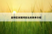 盘特区关键词优化的简单介绍