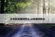 大东区关键词优化,ai关键词优化