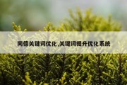 同德关键词优化,关键词提升优化系统