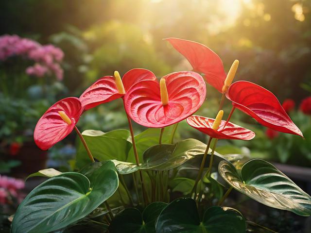 红掌花怎么养叶不会黄,红掌花的饲养方法和浇水的方法